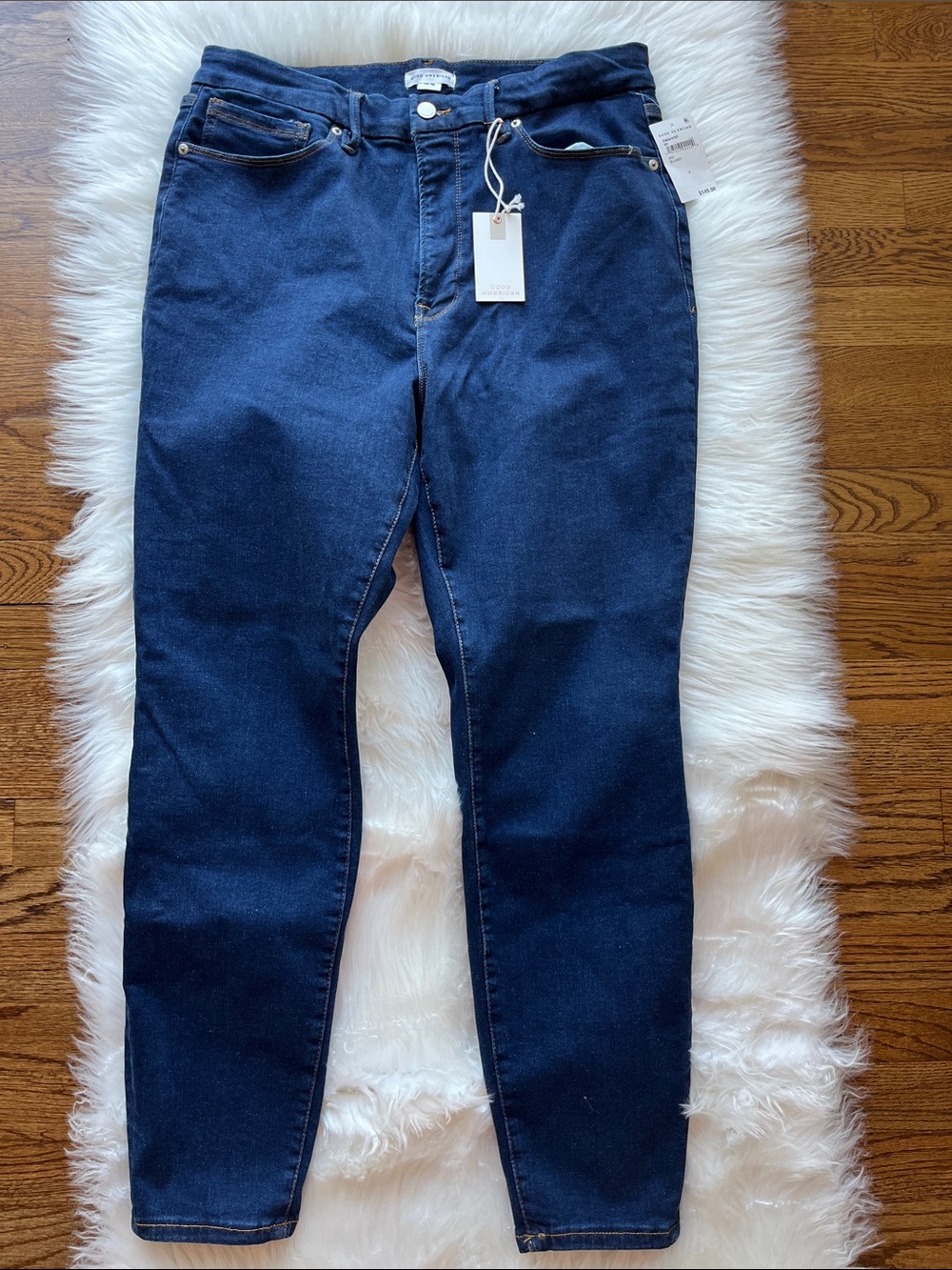 🆕Good American Good Waist Always Fits  Jeans 14-18 Blue821 MSRP $149